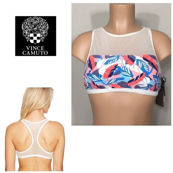 Vince Camuto Mesh Cropped Bikini Top. NWT - Picture 1 of 6